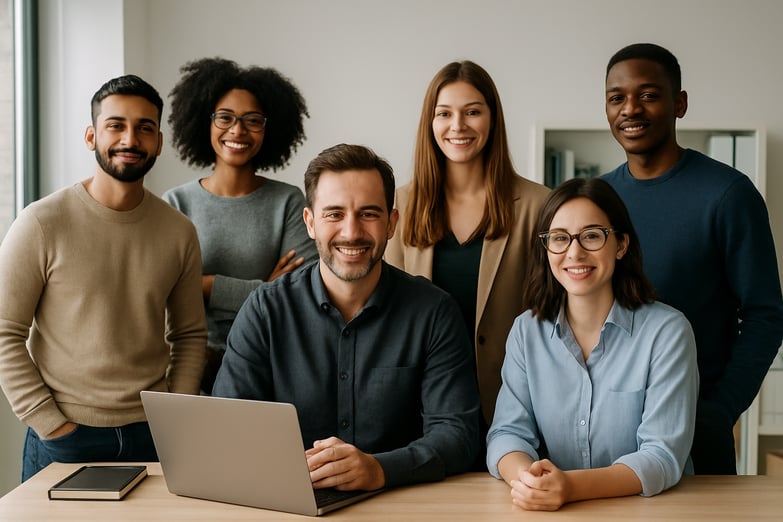 Have built a team of at least 5 with a SeniorLead to help manage mentor and direct their work  with real people and no text