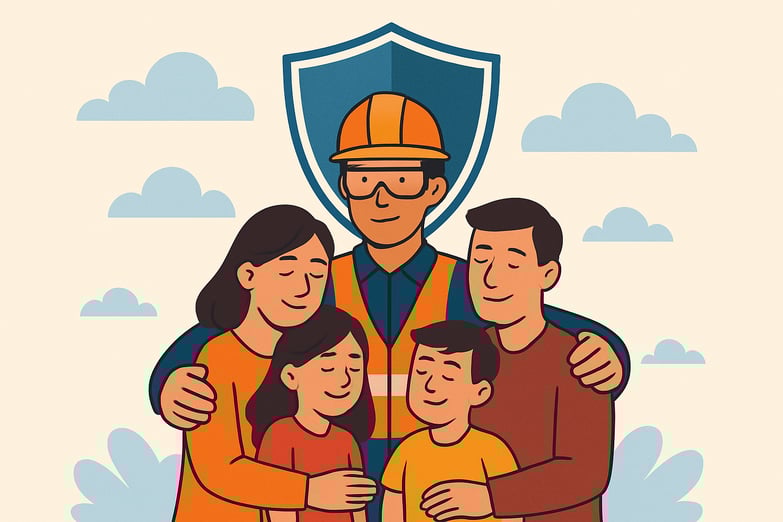 Safety of the employees with their family