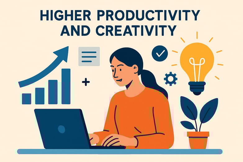 higher productivity and creativity